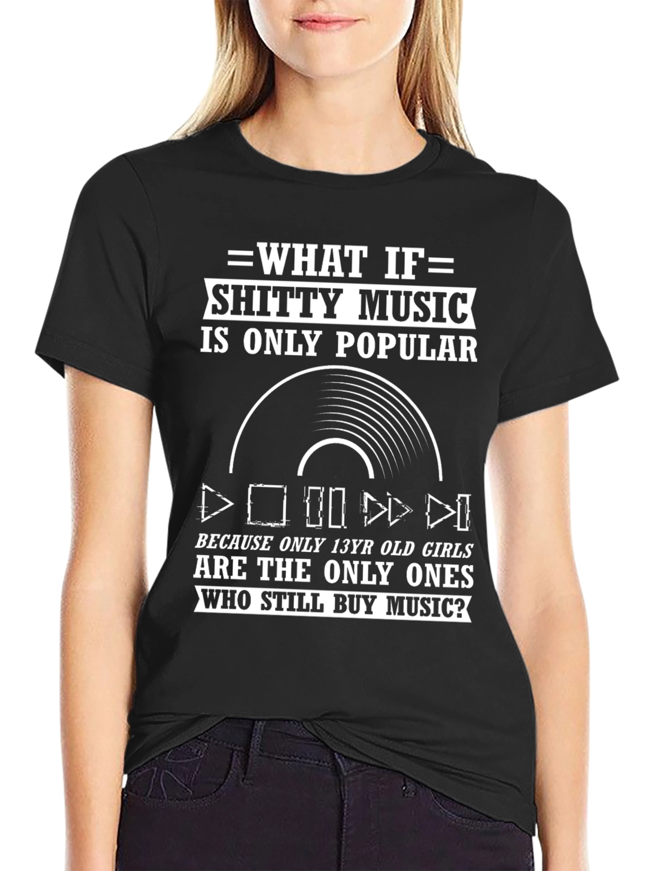 Funny Music Lover T-Shirt - Shitty Music Graphic Tee