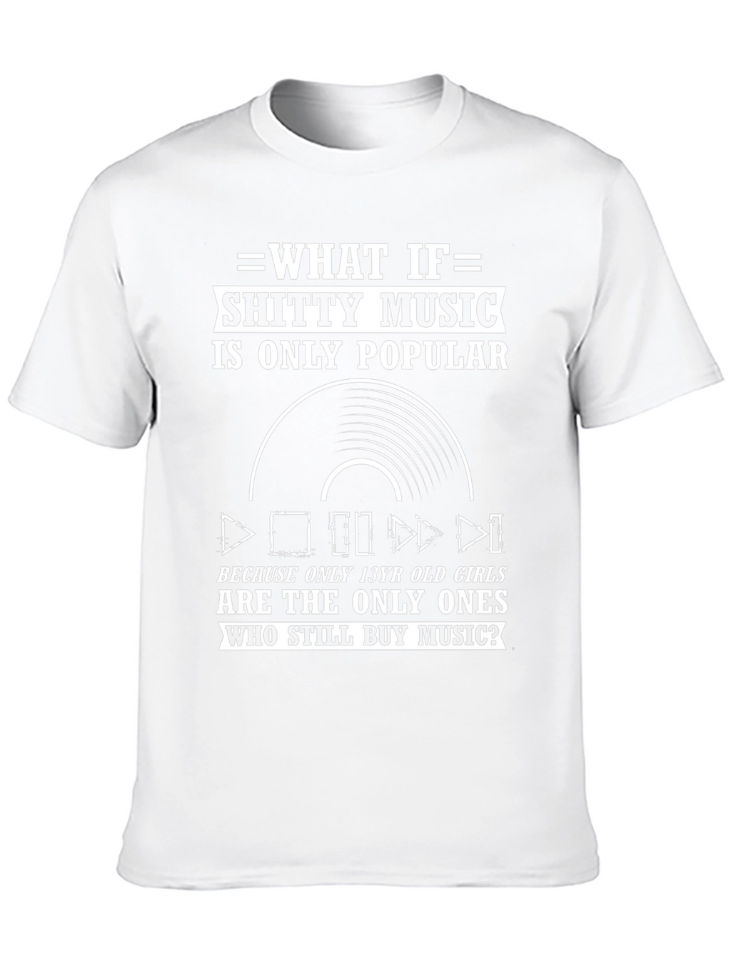 Funny Music Lover T-Shirt - Shitty Music Graphic Tee