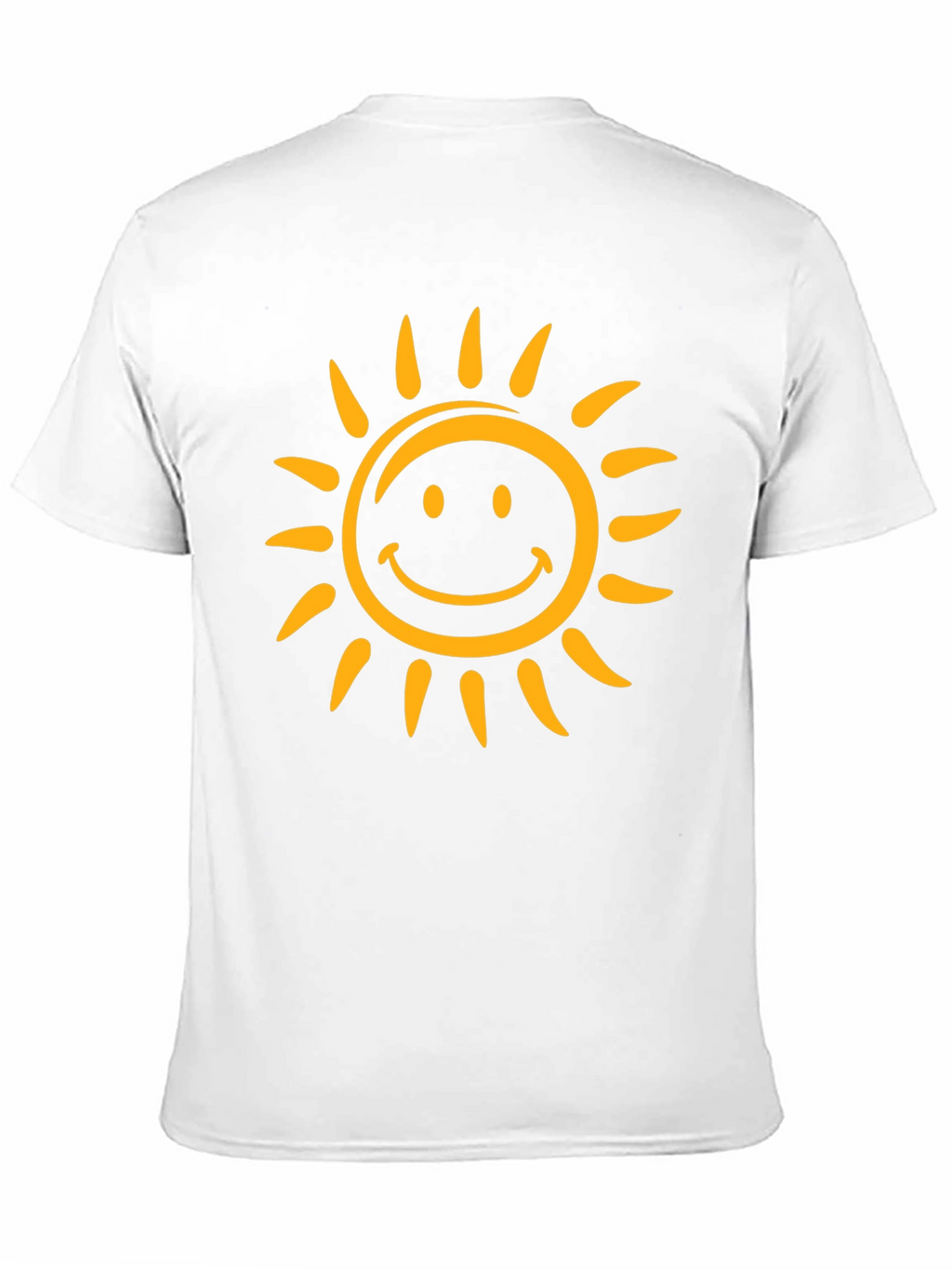 Smiling Sun Graphic Tee - Black Cotton Comfort