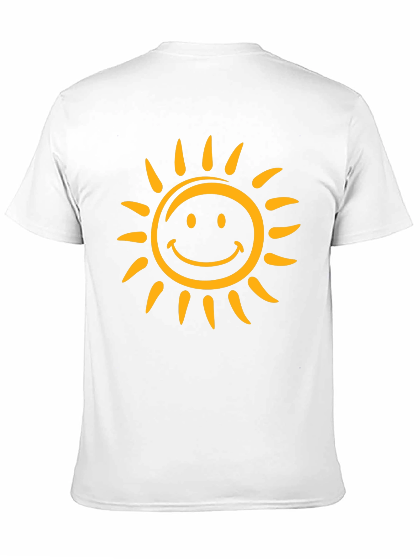 Smiling Sun Graphic Tee - Black Cotton Comfort