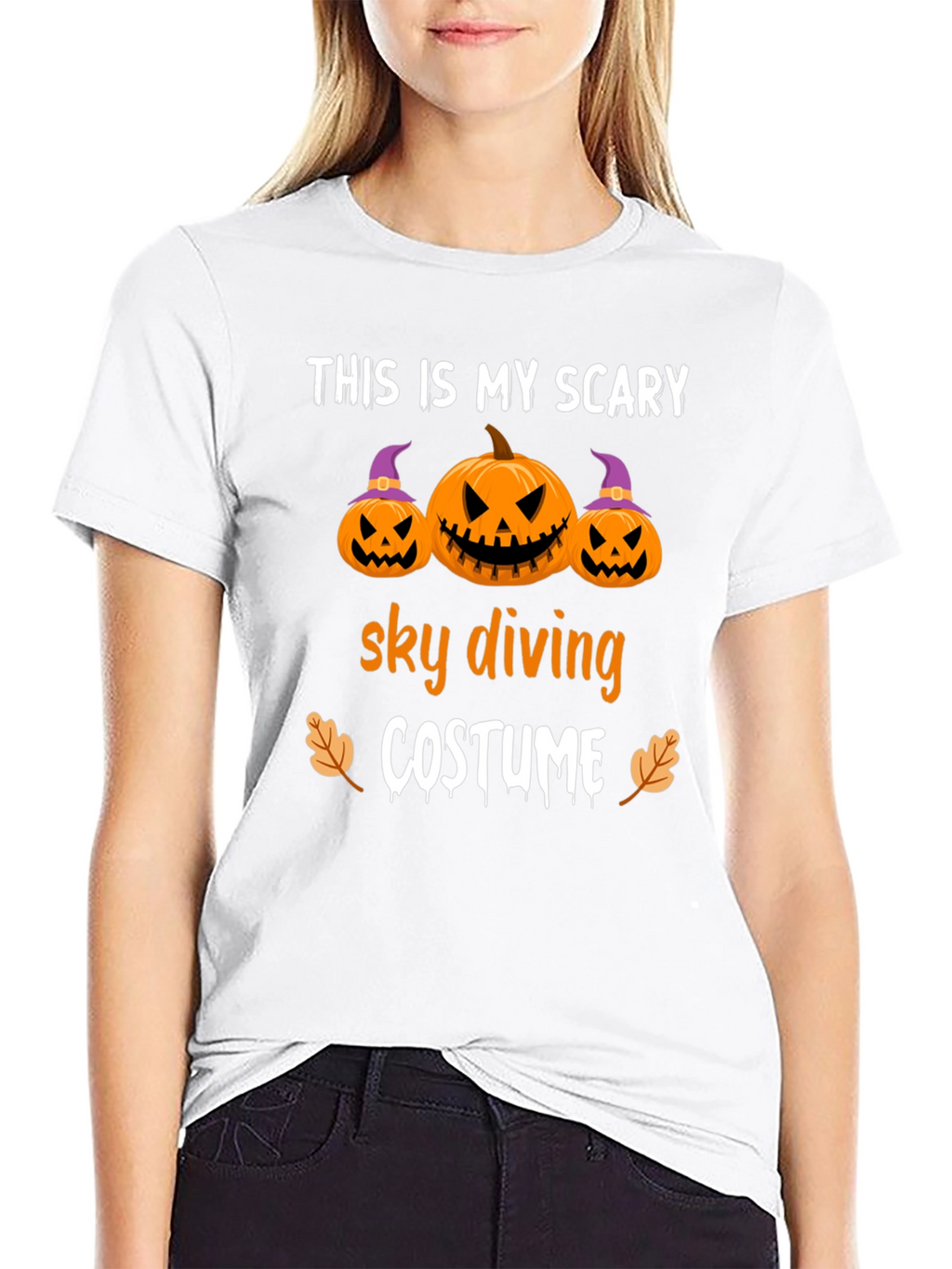 Scary Sky Diving Costume Graphic Tee