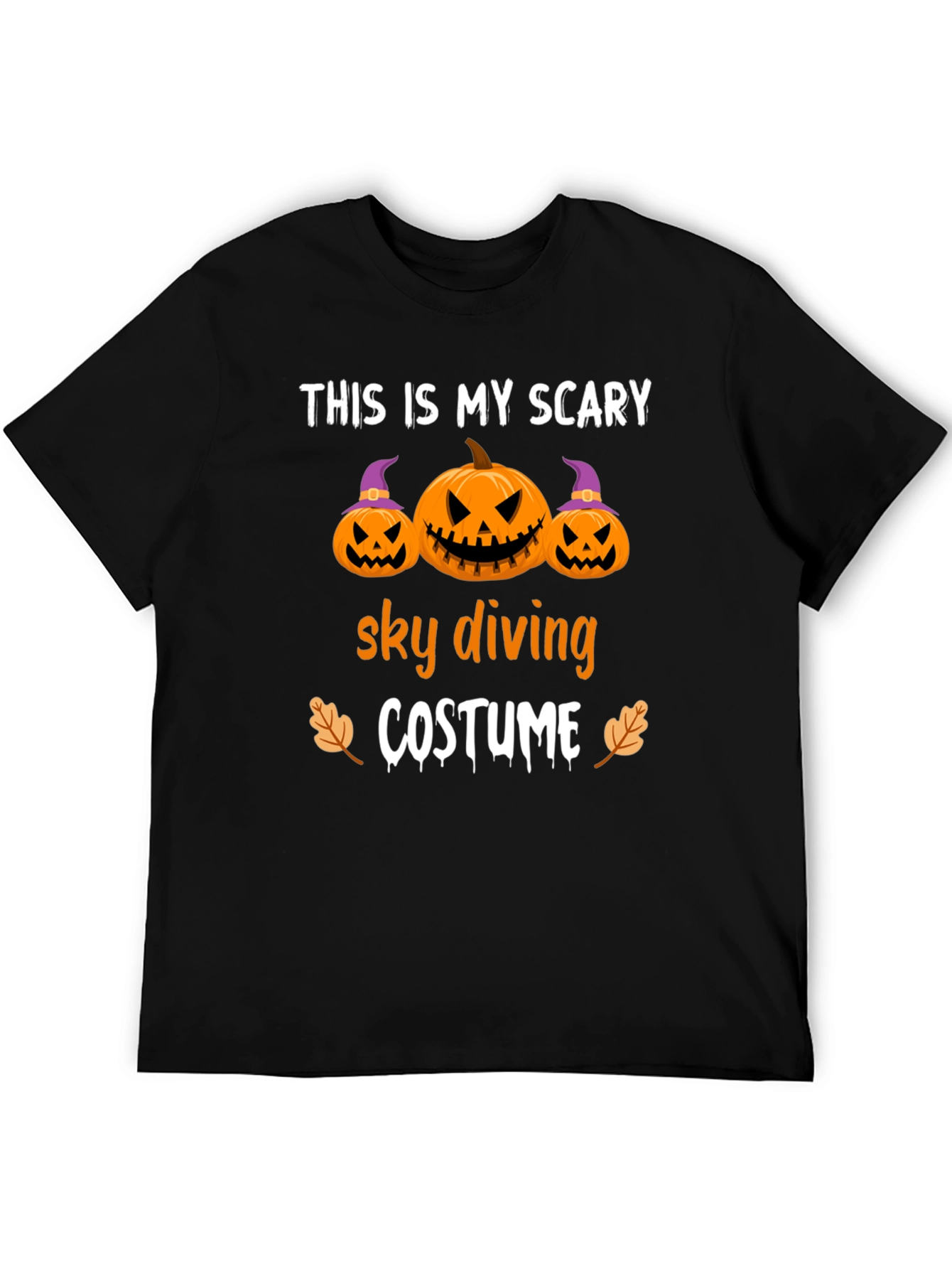 Scary Sky Diving Costume Graphic Tee