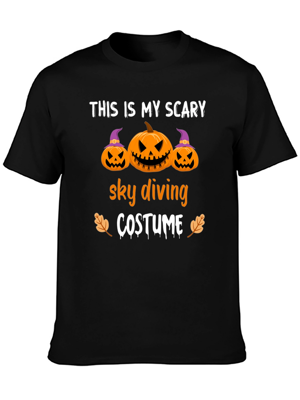 Scary Sky Diving Costume Graphic Tee
