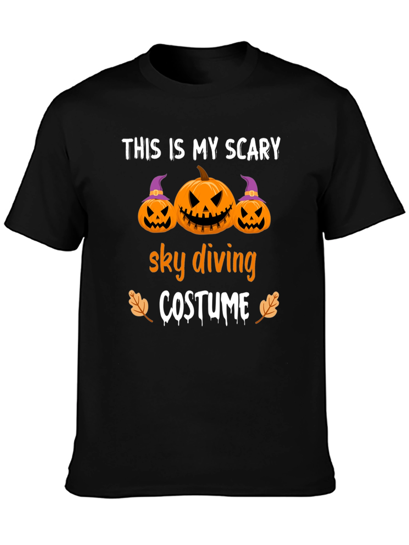Scary Sky Diving Costume Graphic Tee