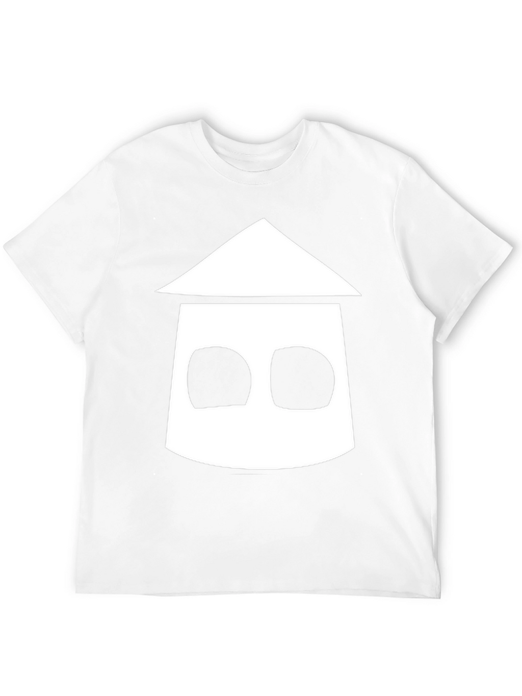 Geometric House Graphic Black T-Shirt