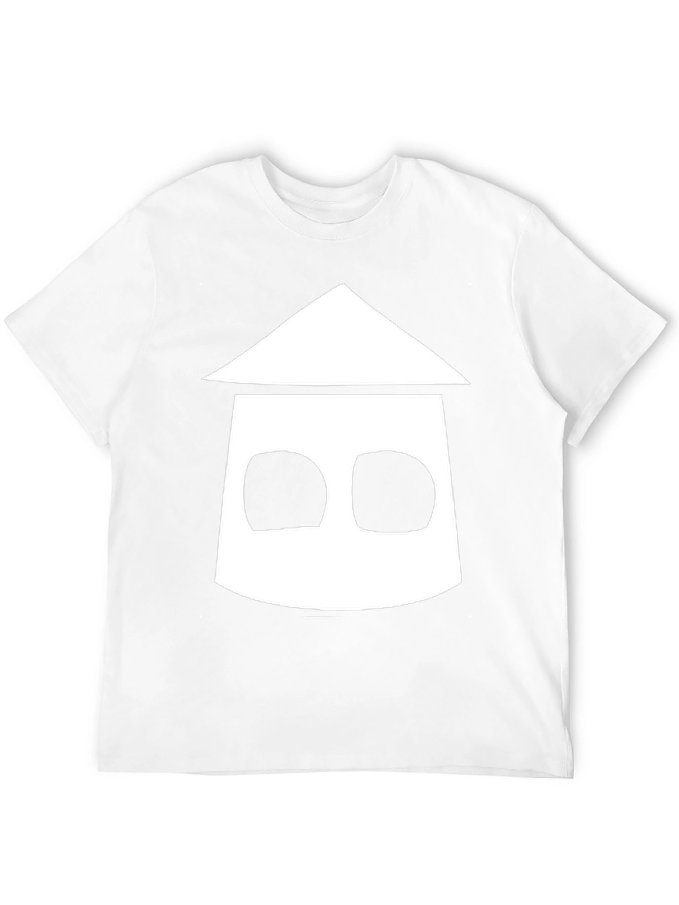 Geometric House Graphic Black T-Shirt