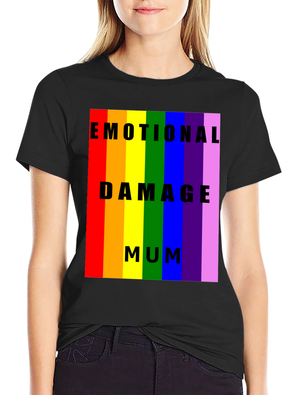 Emotional Damage Mum Rainbow Pride T-Shirt