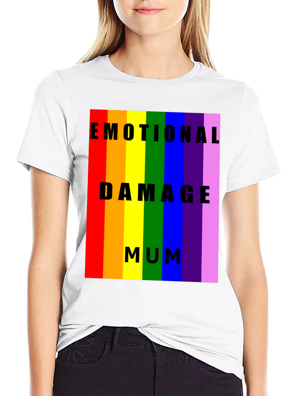 Emotional Damage Mum Rainbow Pride T-Shirt