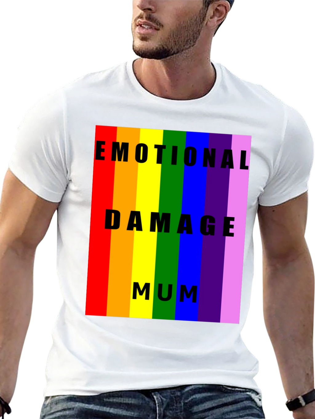 Emotional Damage Mum Rainbow Pride T-Shirt