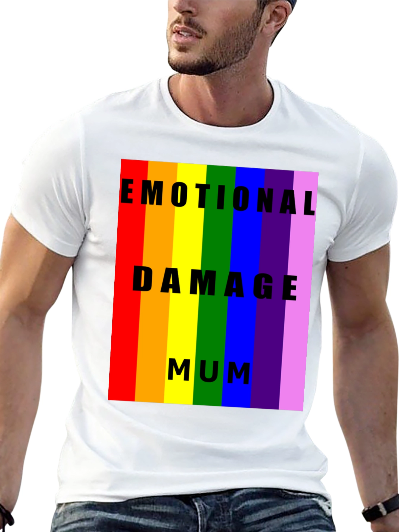 Emotional Damage Mum Rainbow Pride T-Shirt