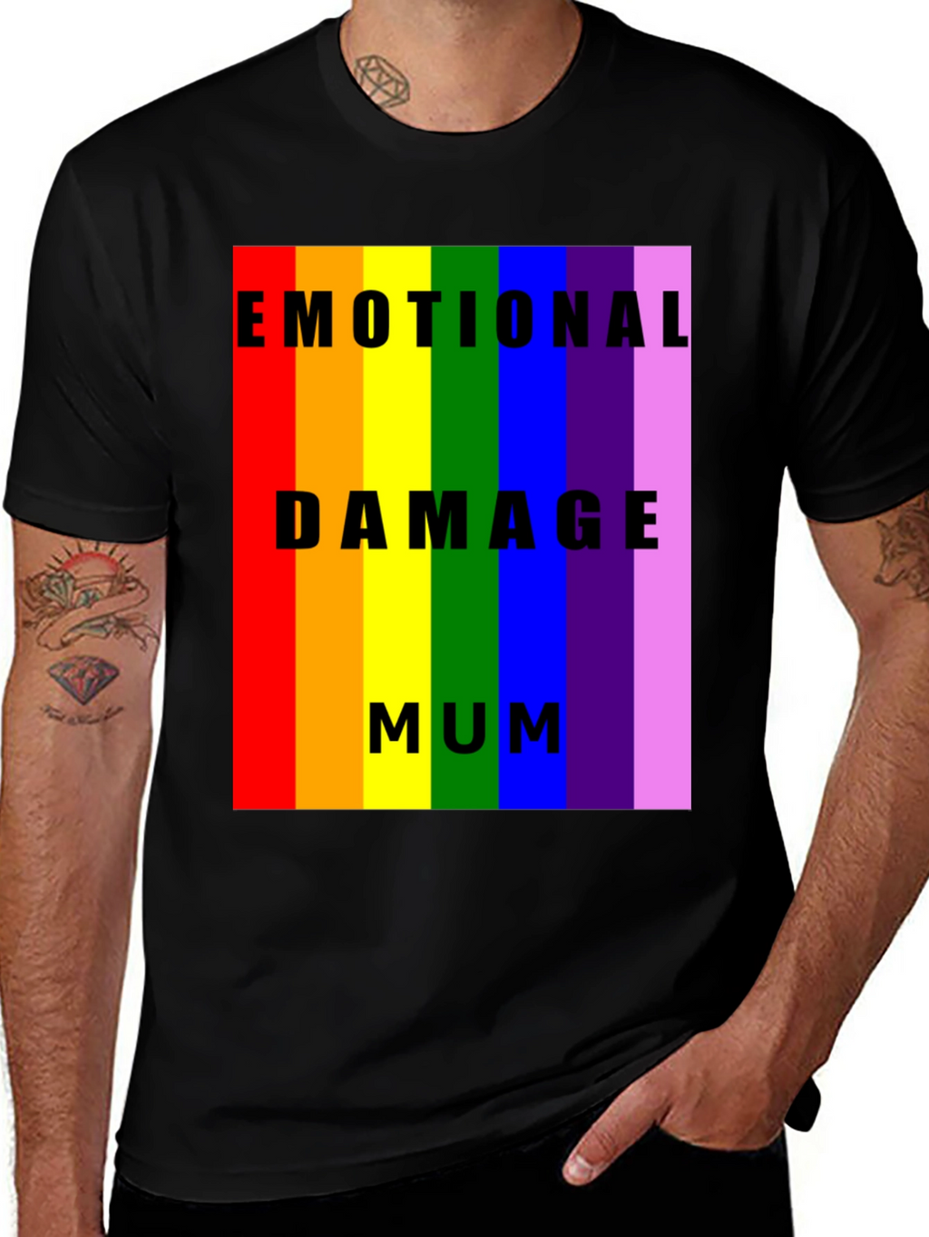 Emotional Damage Mum Rainbow Pride T-Shirt