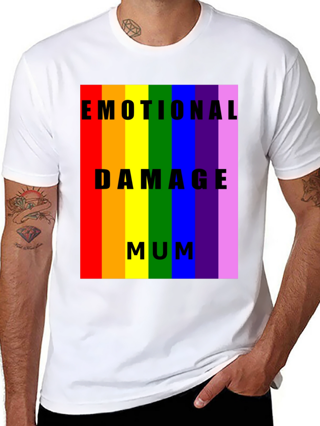 Emotional Damage Mum Rainbow Pride T-Shirt