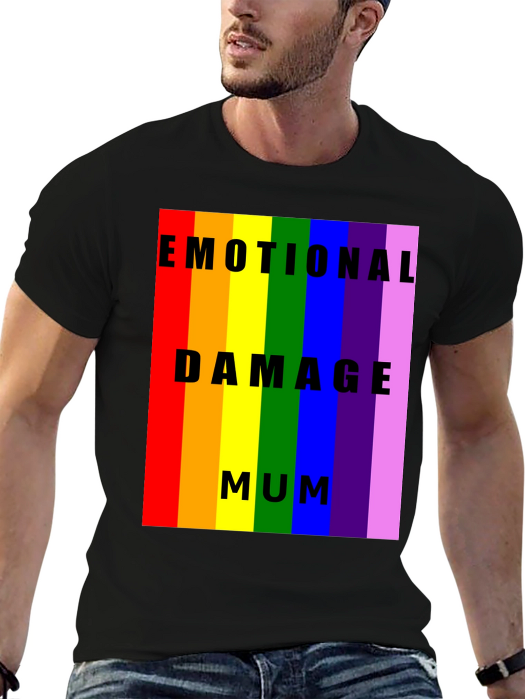 Emotional Damage Mum Rainbow Pride T-Shirt