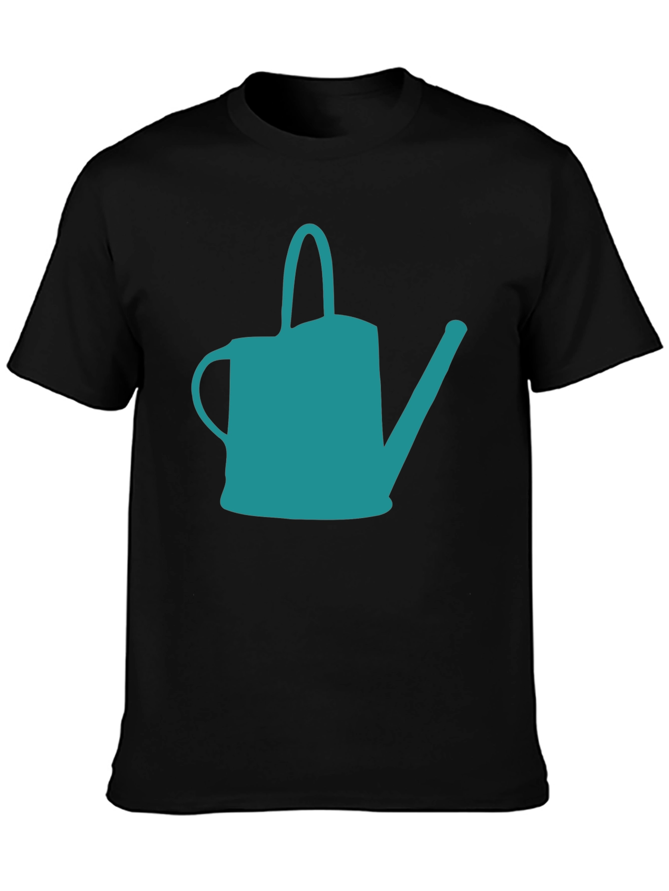 Teal Watering Can Graphic Tee - Stylish Garden Lovers Shirt