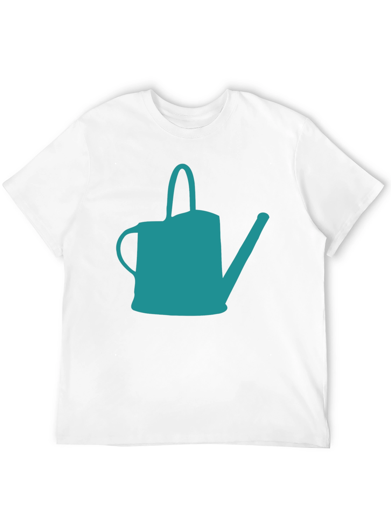 Teal Watering Can Graphic Tee - Stylish Garden Lovers Shirt