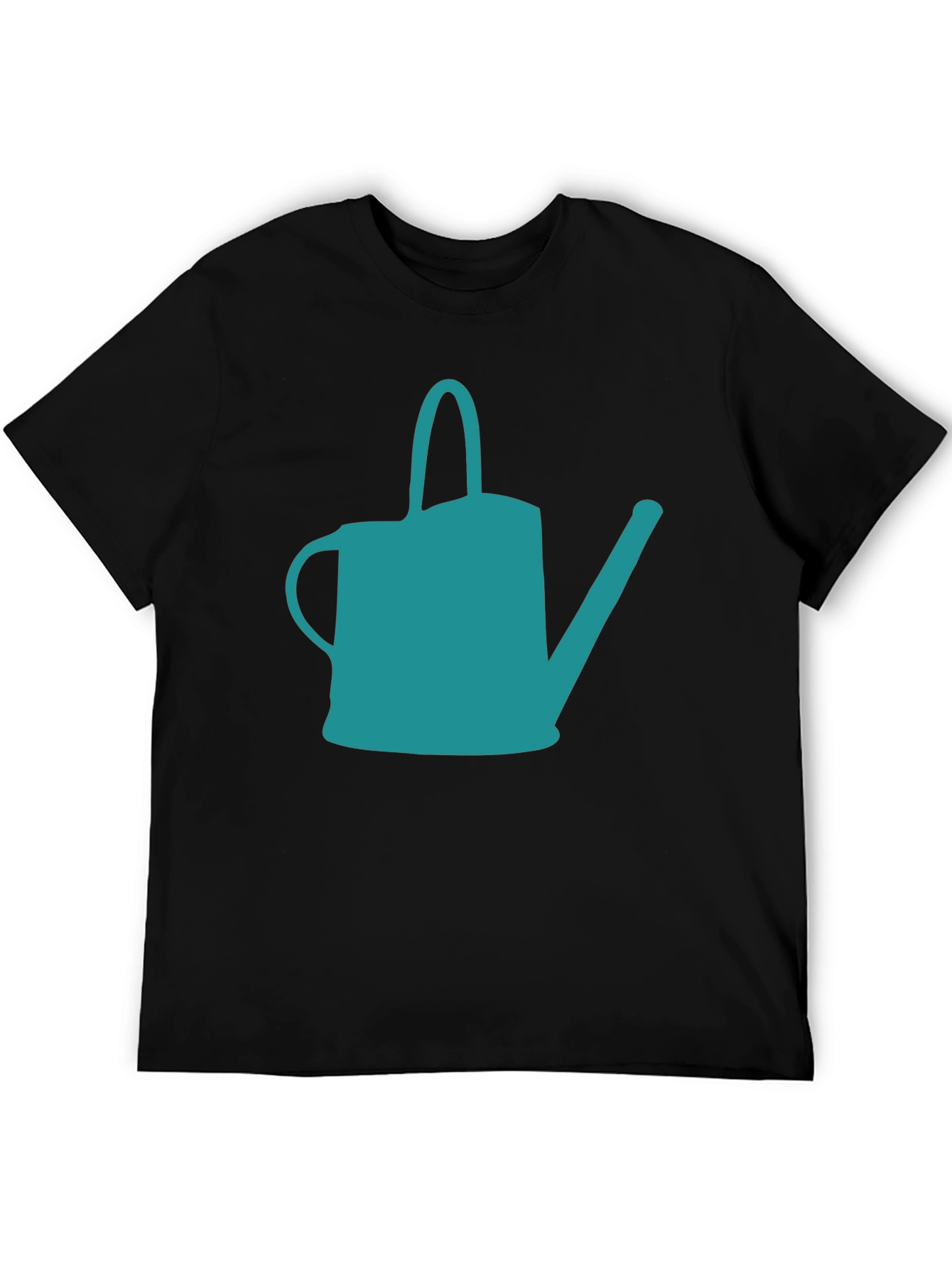 Teal Watering Can Graphic Tee - Stylish Garden Lovers Shirt