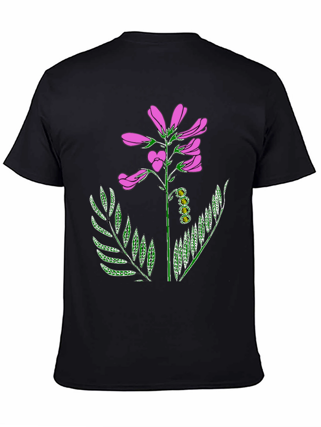 Floral Graphic T-Shirt - Black