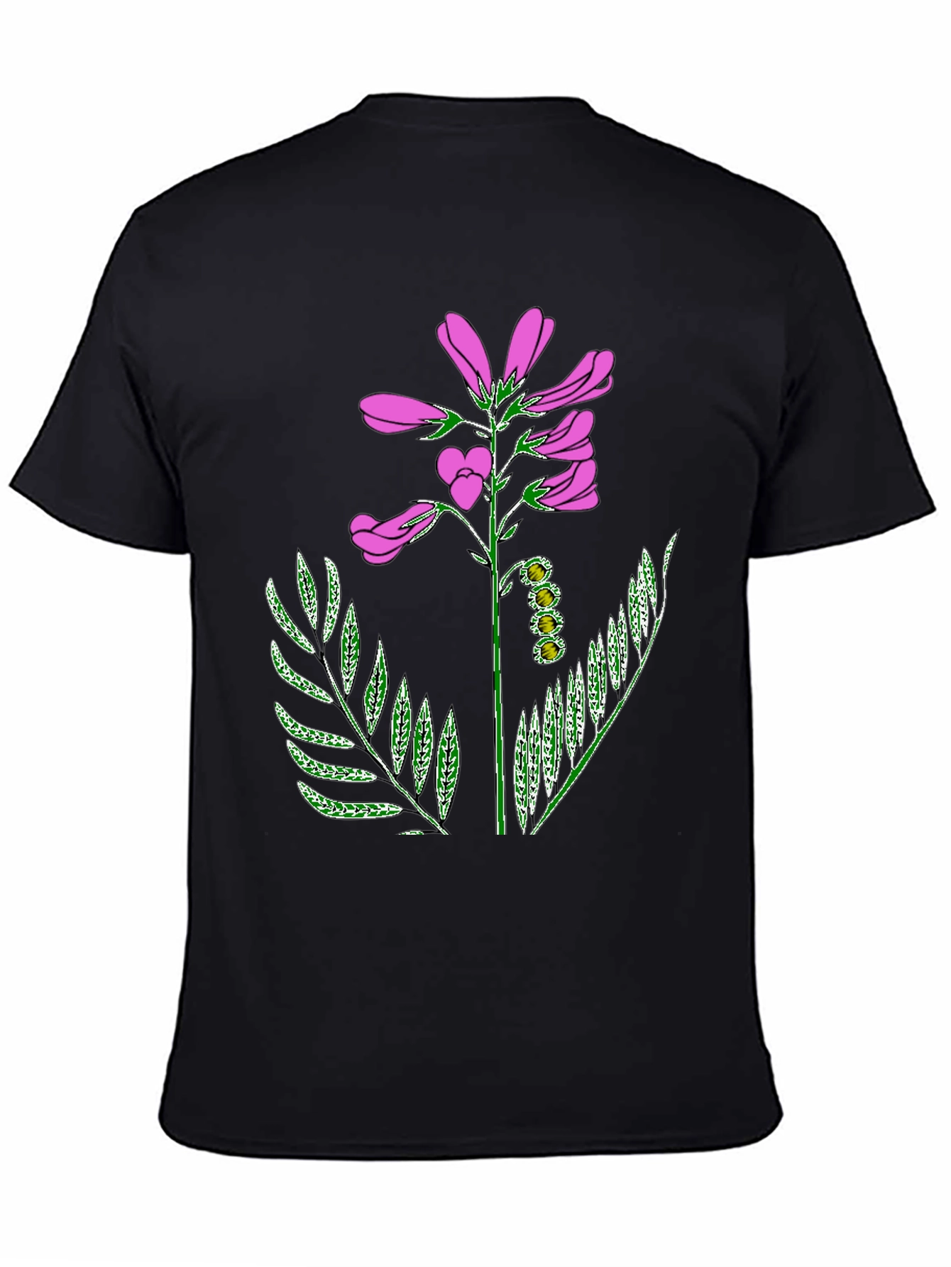 Floral Graphic T-Shirt - Black