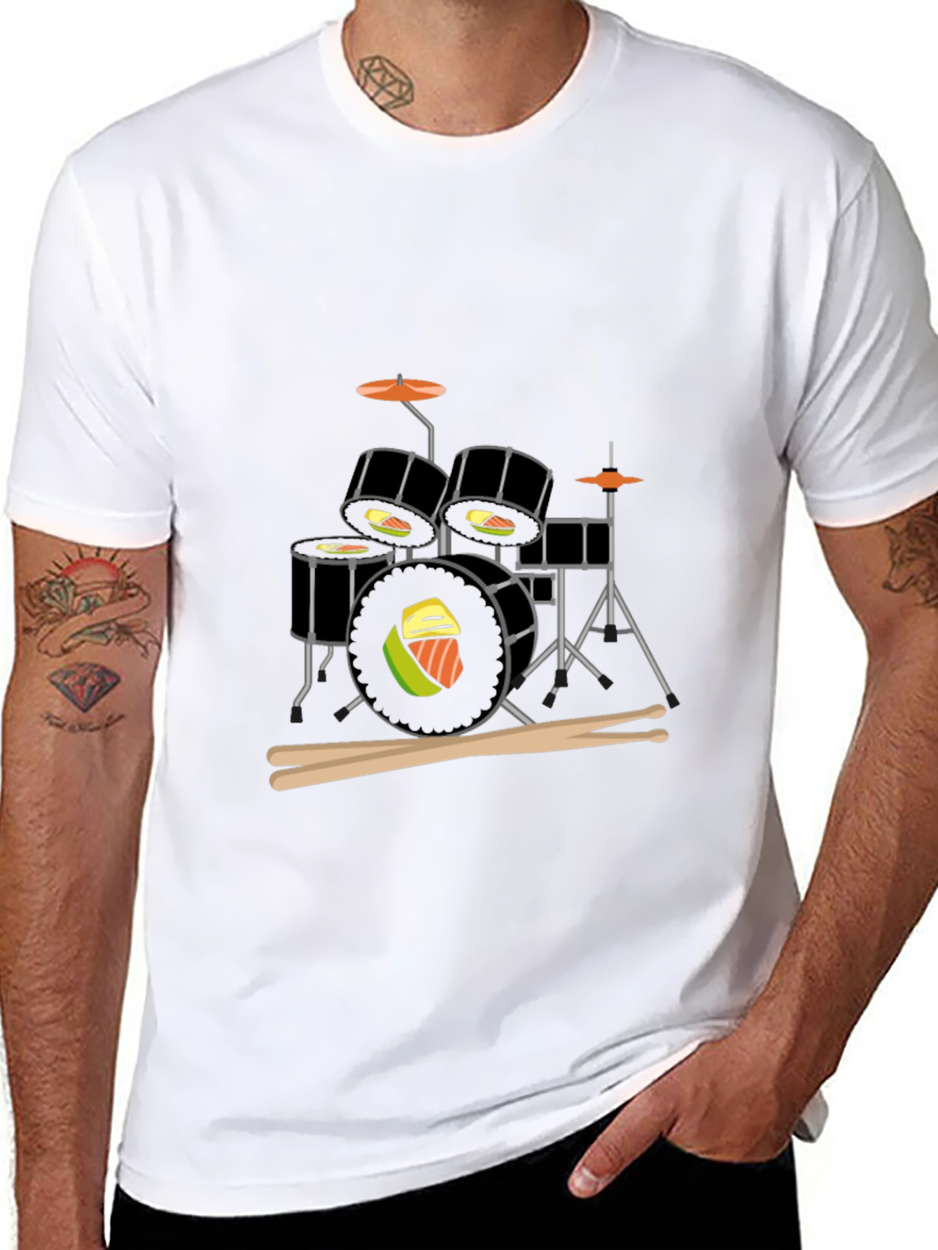 Sushi Drum Kit Graphic T-Shirt