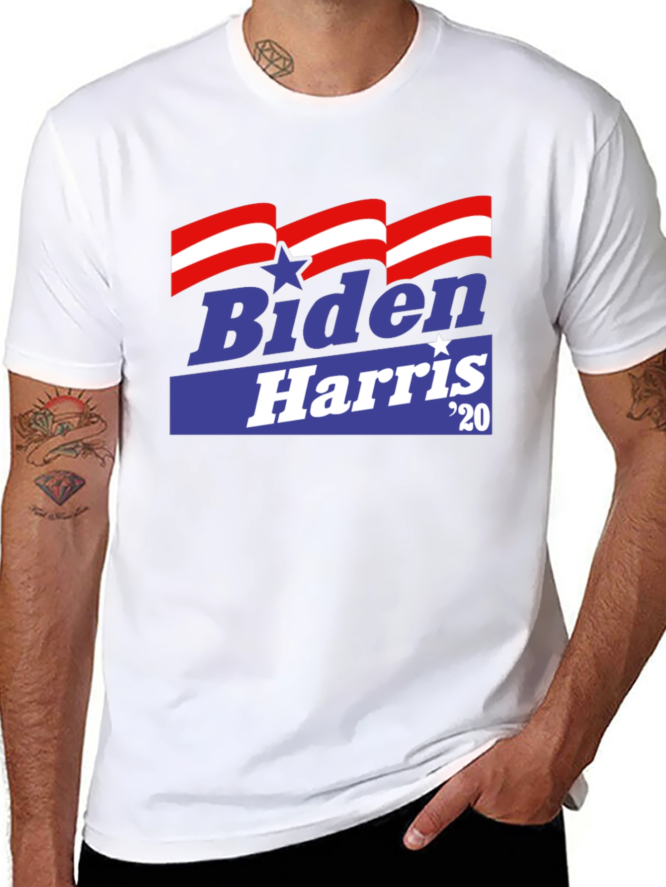 Biden Harris 20 Black T-Shirt