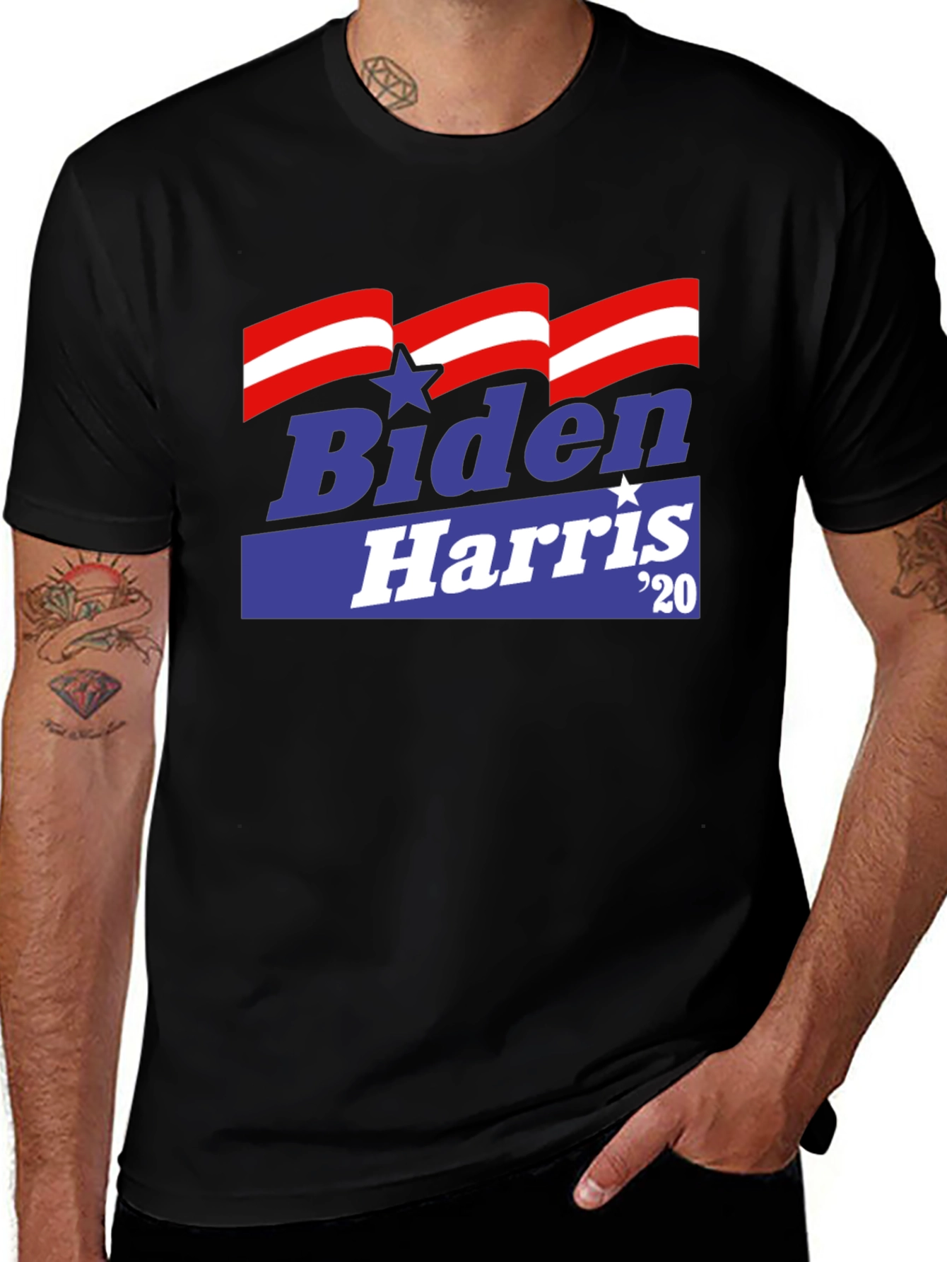 Biden Harris 20 Black T-Shirt