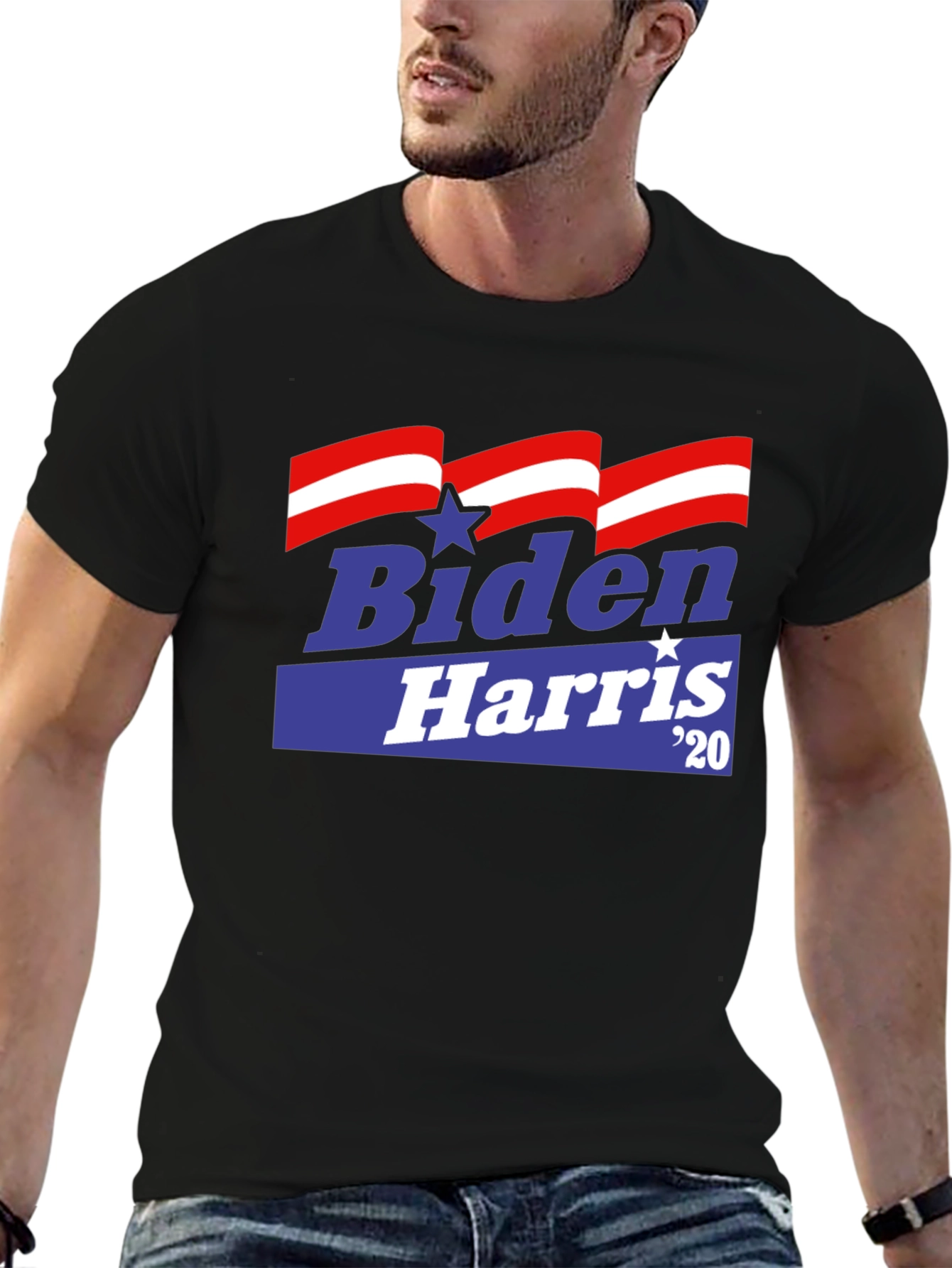 Biden Harris 20 Black T-Shirt