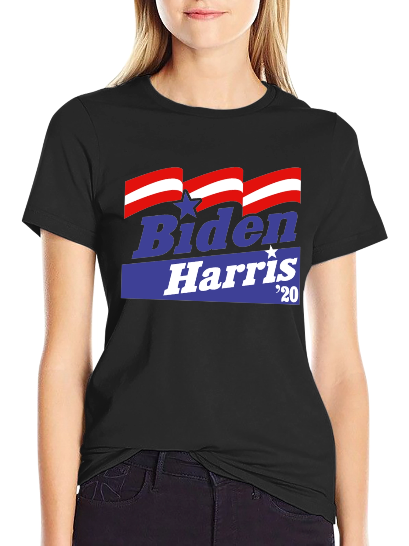 Biden Harris 20 Black T-Shirt