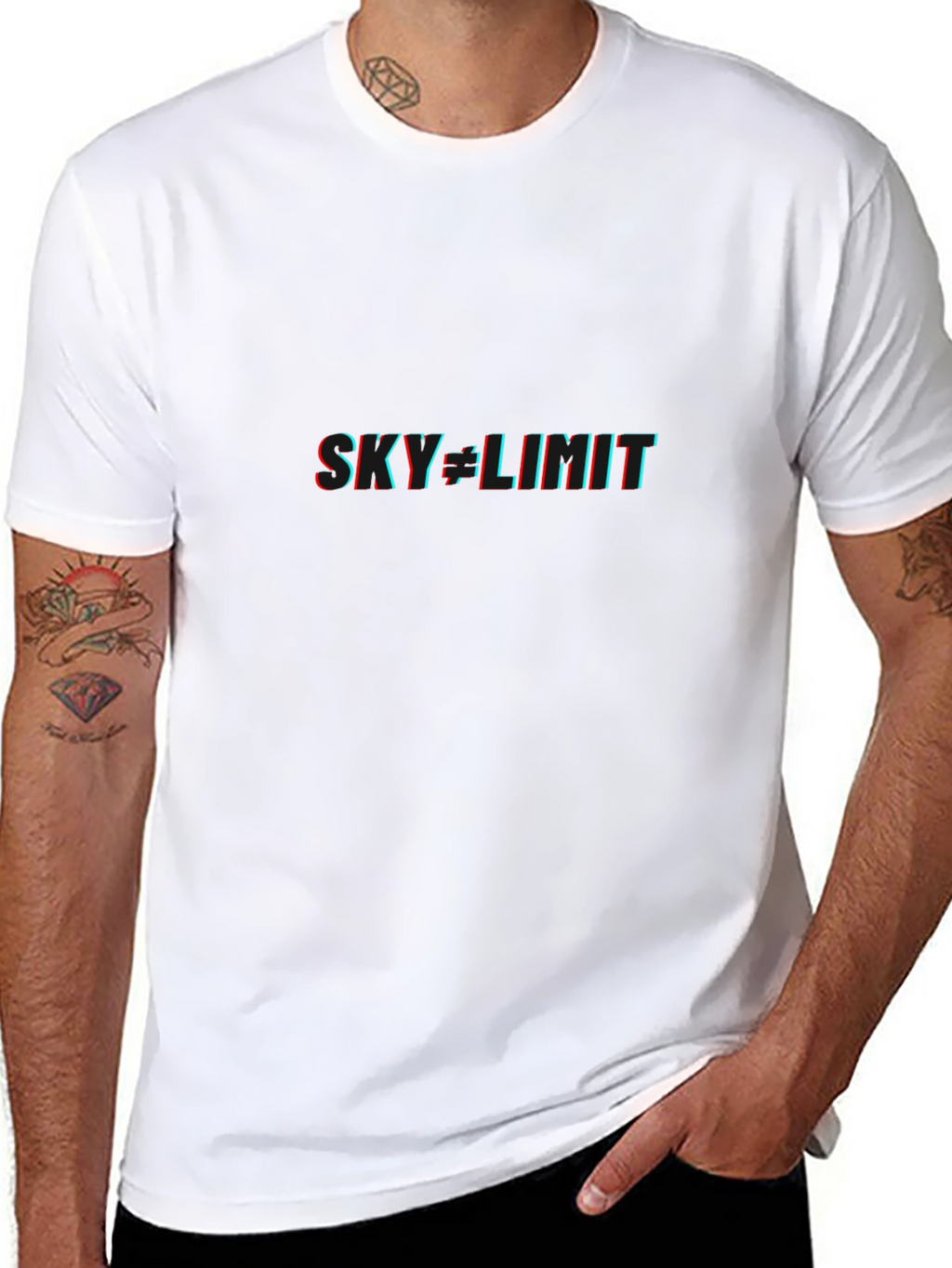 Skys the Limit Graphic Tee - Black Cotton