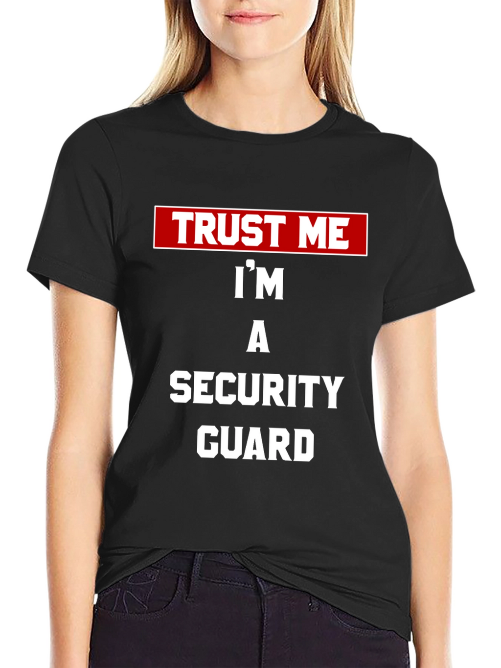 Trust Me Security Guard Tee - Black Novelty T-Shirt