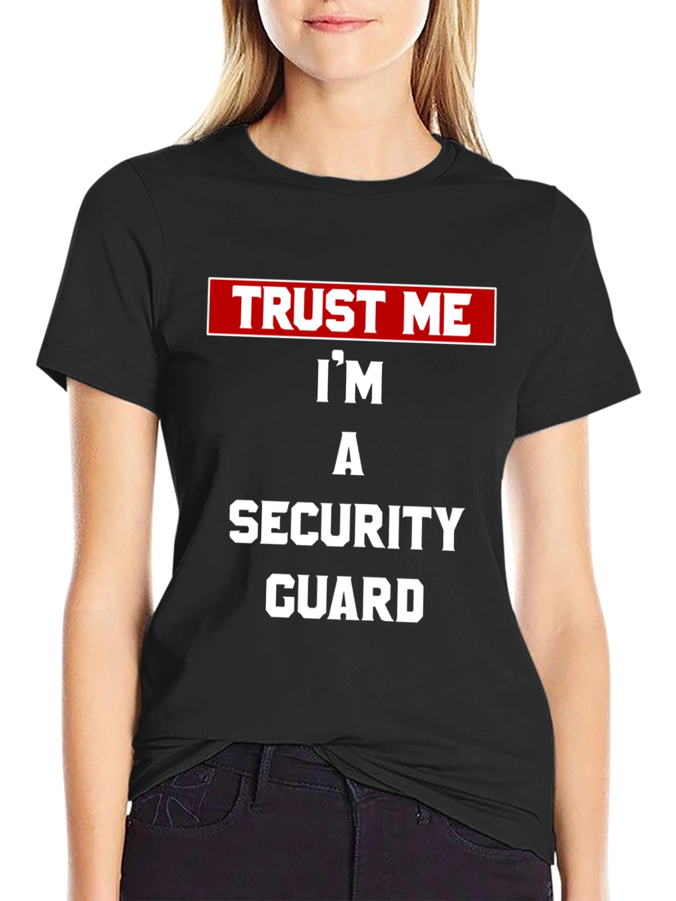 Trust Me Security Guard Tee - Black Novelty T-Shirt