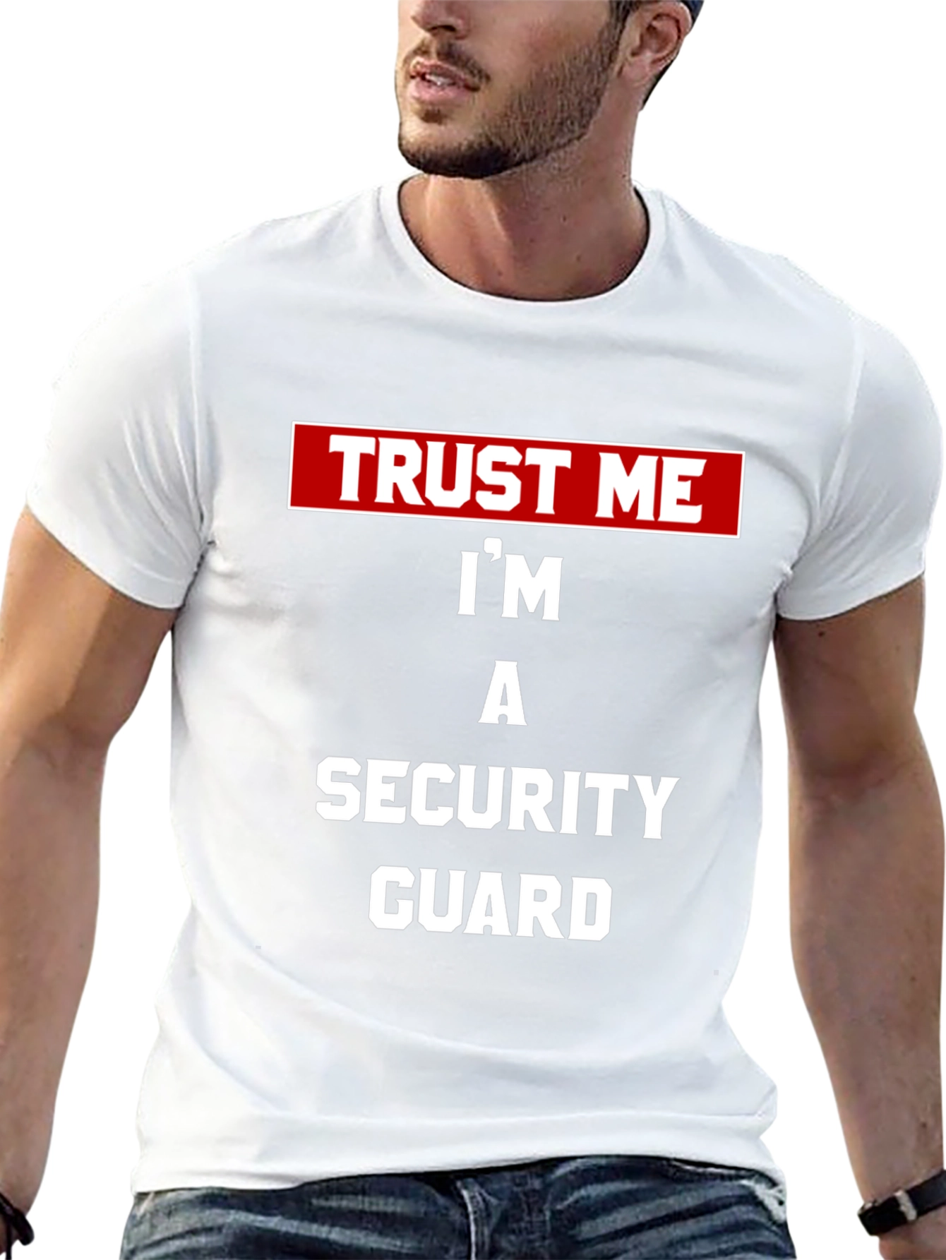 Trust Me Security Guard Tee - Black Novelty T-Shirt