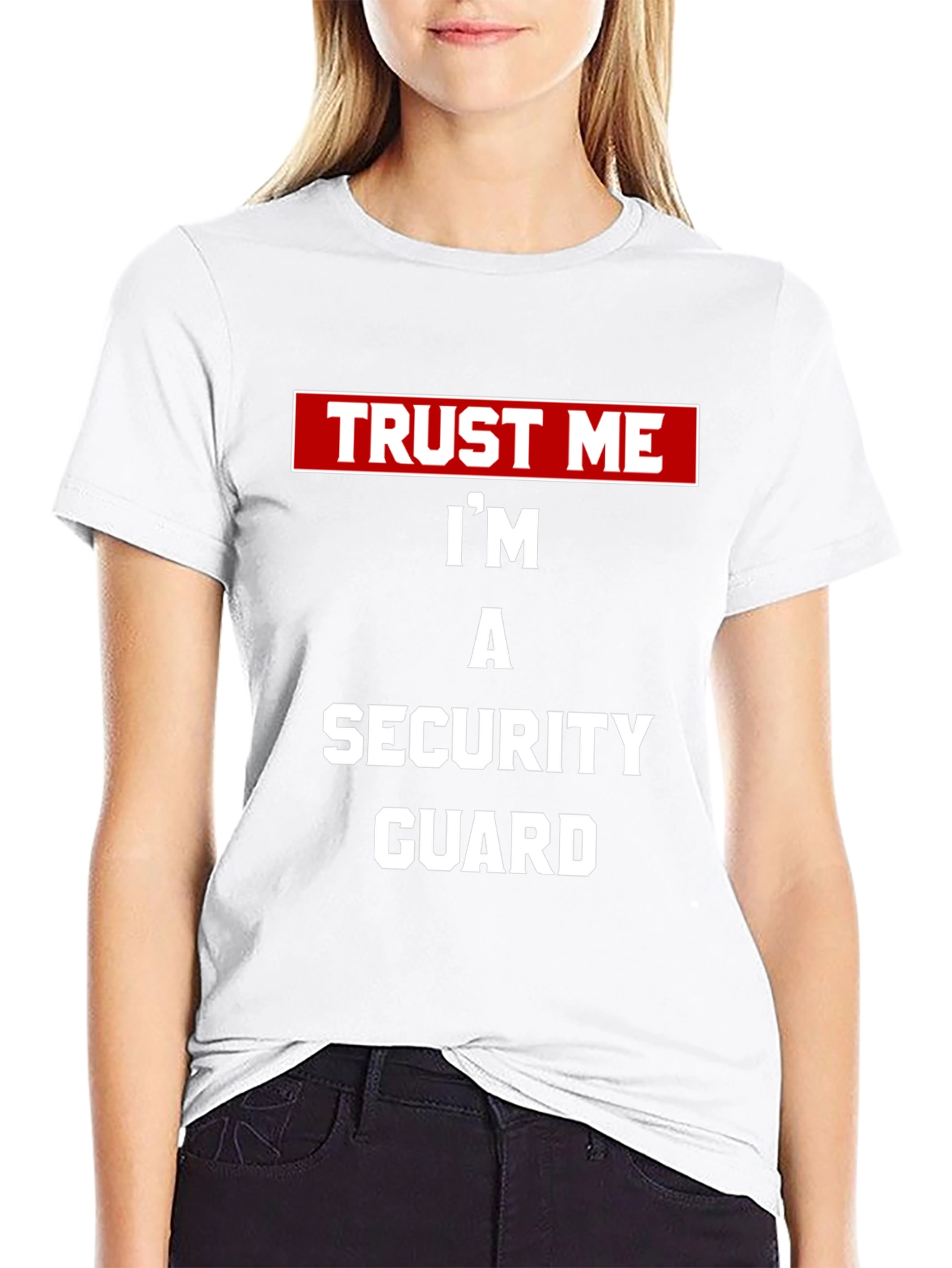 Trust Me Security Guard Tee - Black Novelty T-Shirt