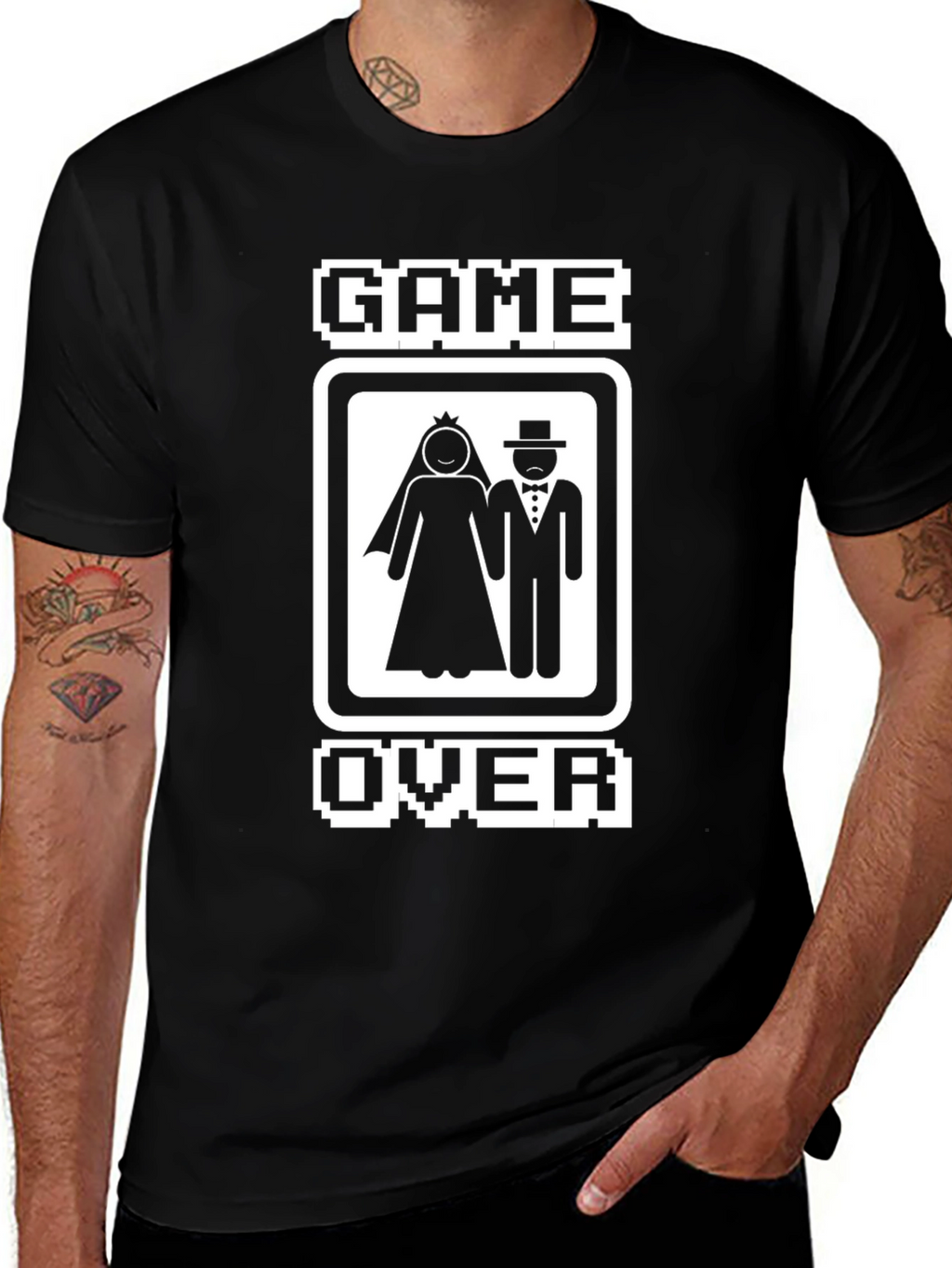 Game Over Wedding T-Shirt - Groom Humor