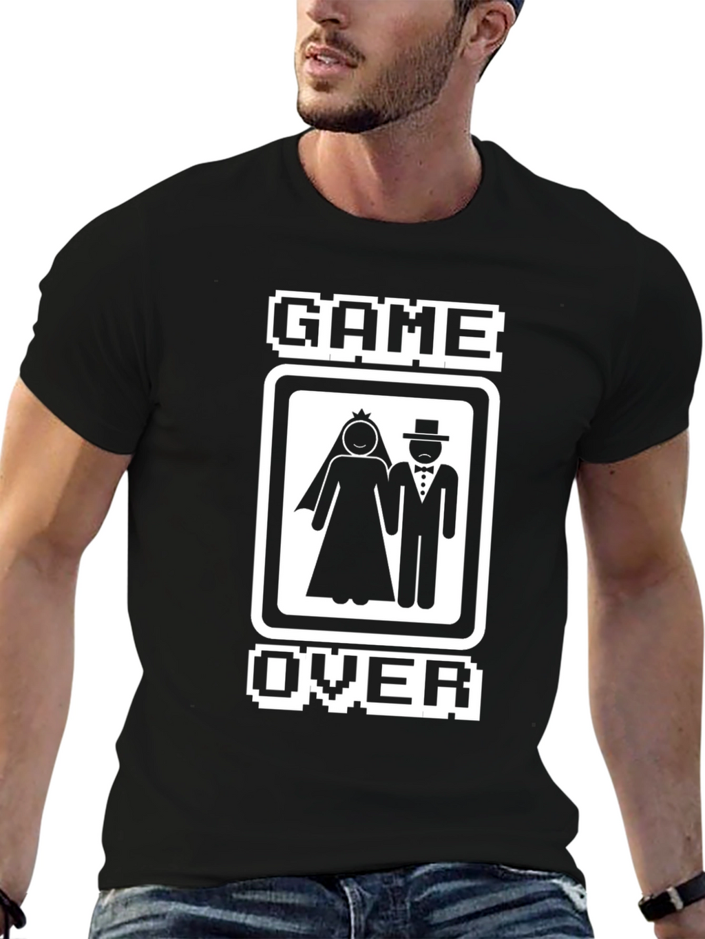 Game Over Wedding T-Shirt - Groom Humor