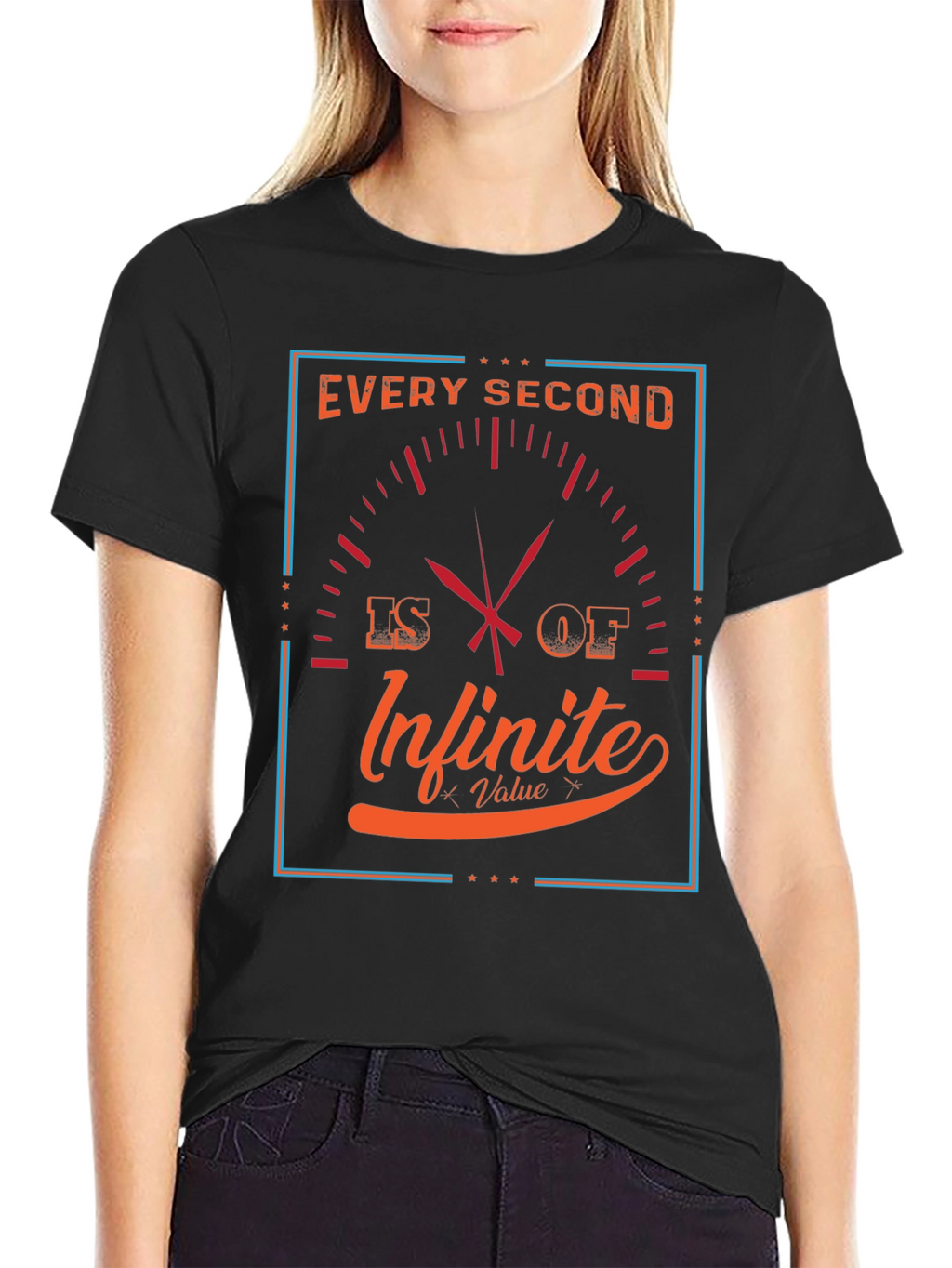 Infinite Value Graphic Tee - Every Second Counts T-Shirt