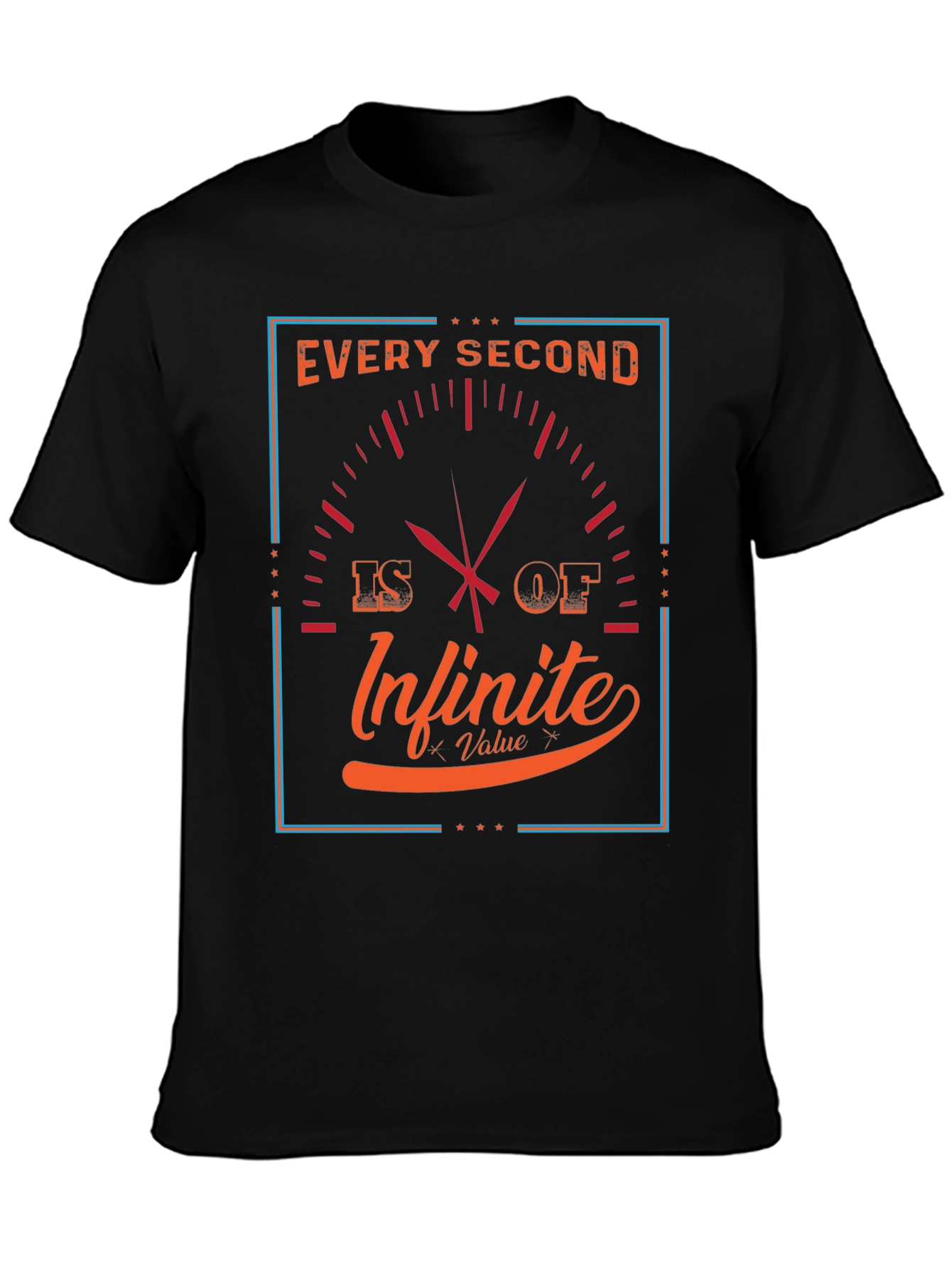 Infinite Value Graphic Tee - Every Second Counts T-Shirt
