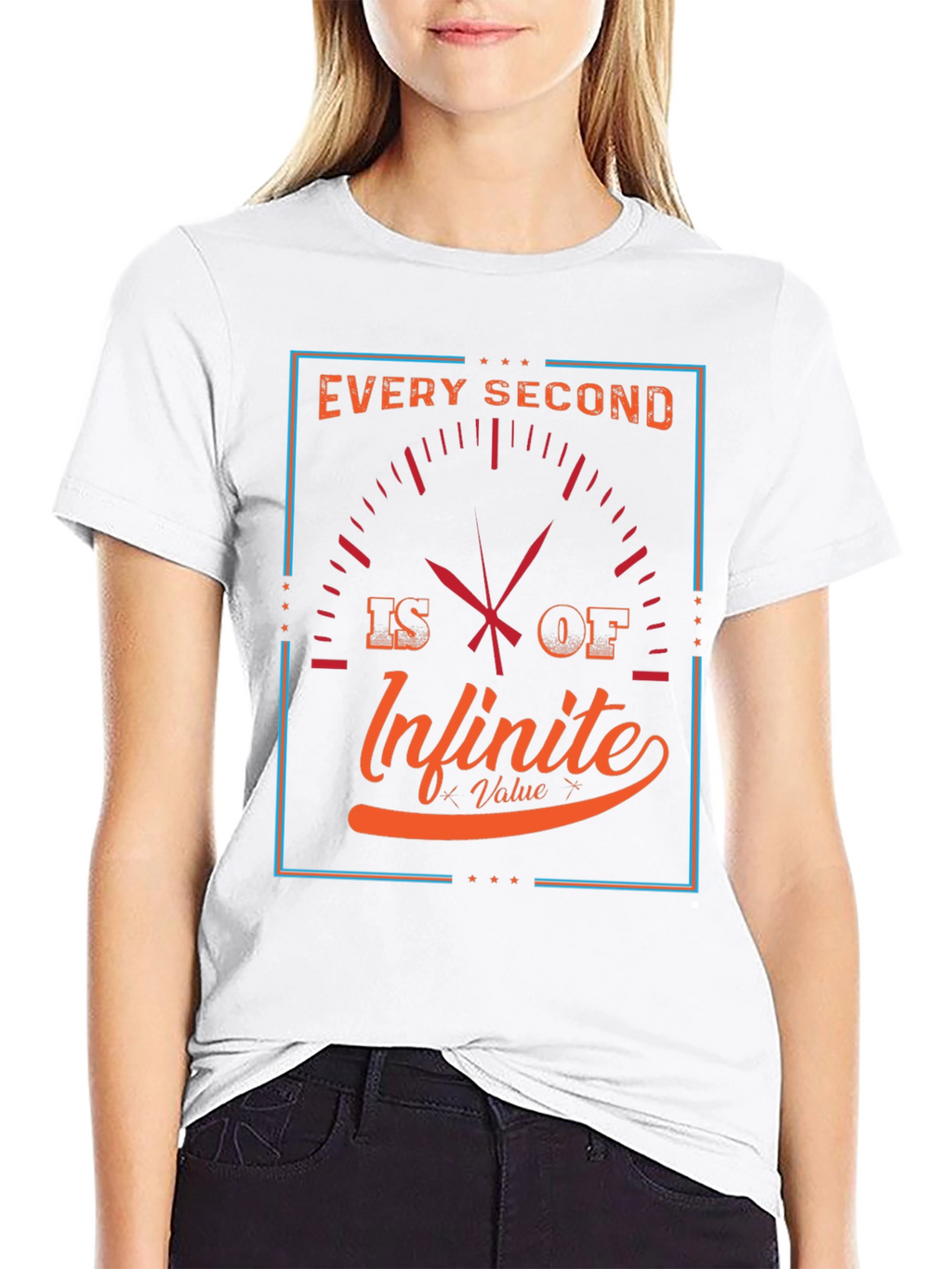 Infinite Value Graphic Tee - Every Second Counts T-Shirt