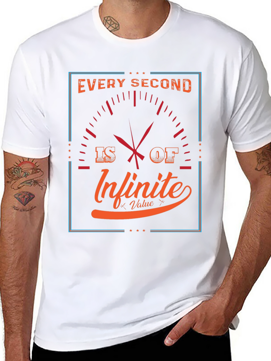 Infinite Value Graphic Tee - Every Second Counts T-Shirt
