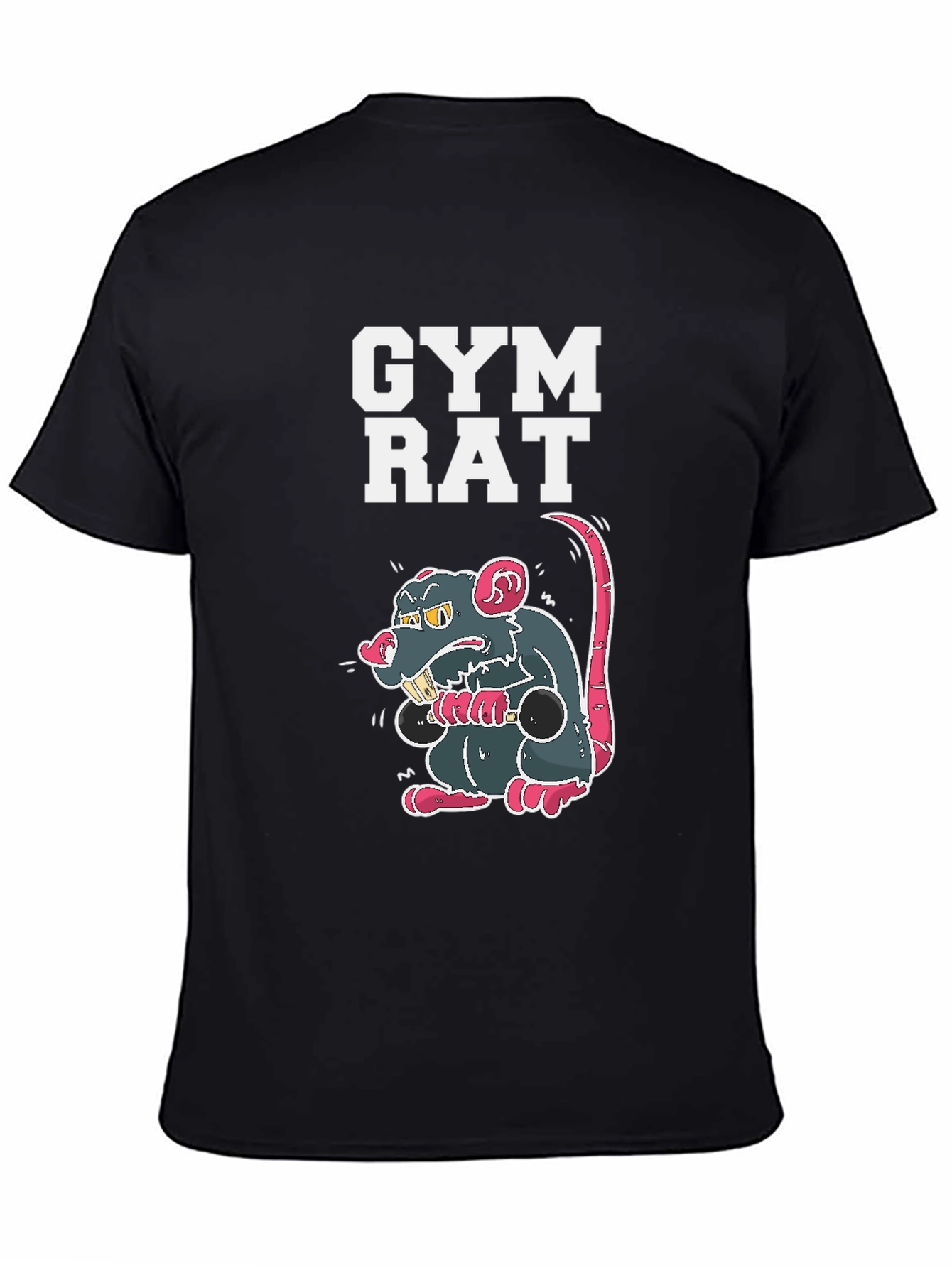 Gym Rat Graphic Tee - Black