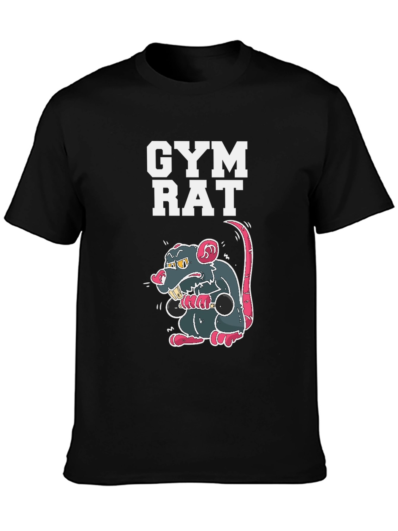 Gym Rat Graphic Tee - Black