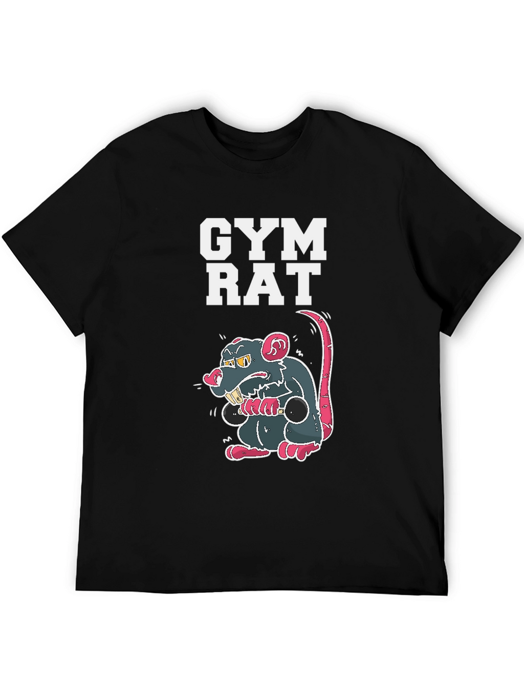 Gym Rat Graphic Tee - Black