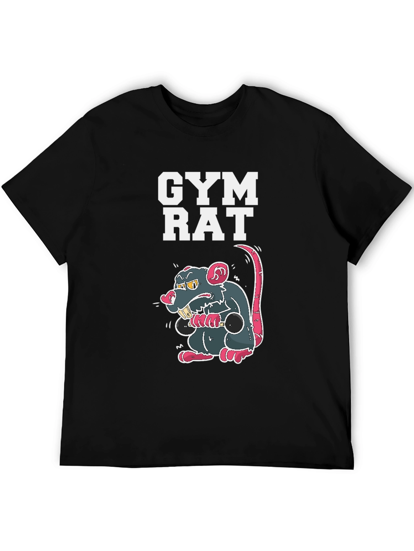 Gym Rat Graphic Tee - Black