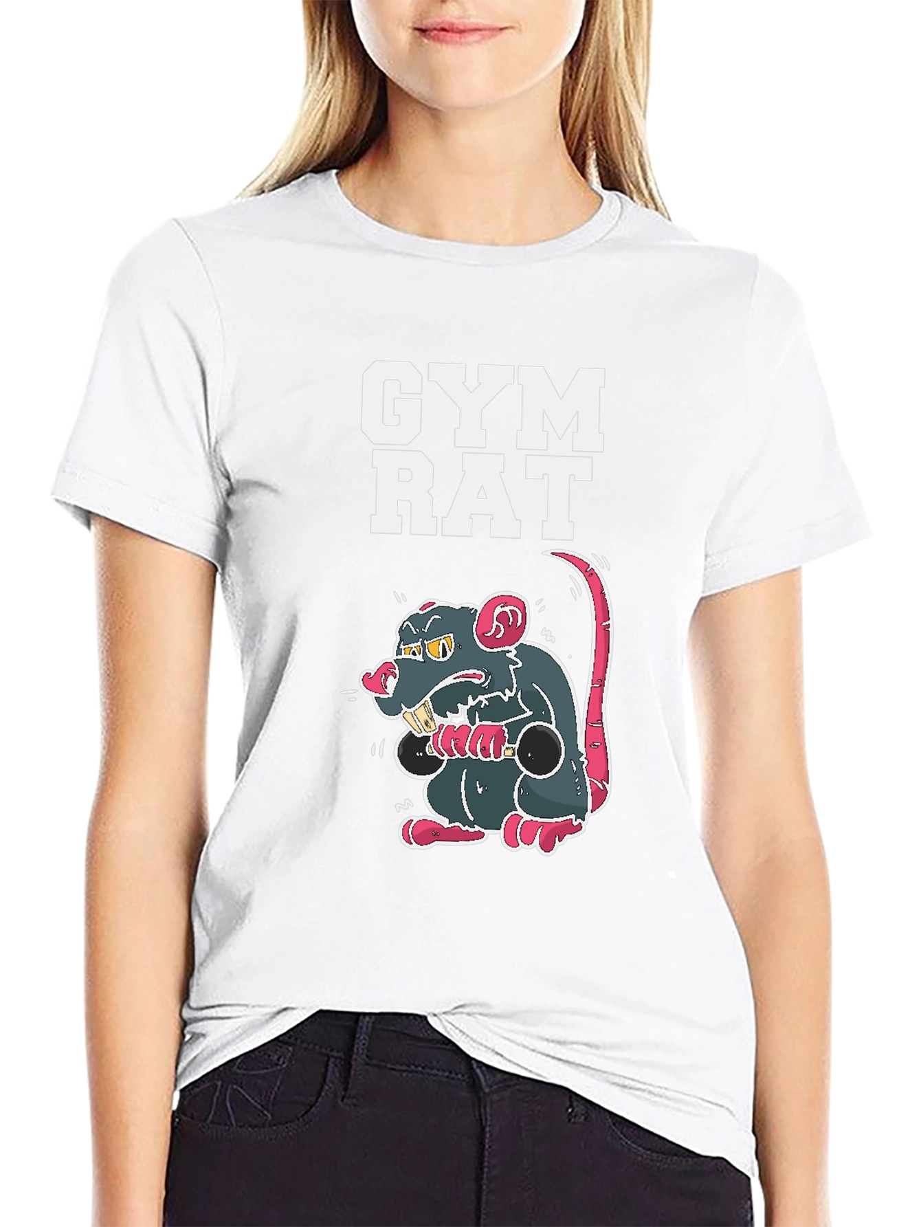 Gym Rat Graphic Tee - Black