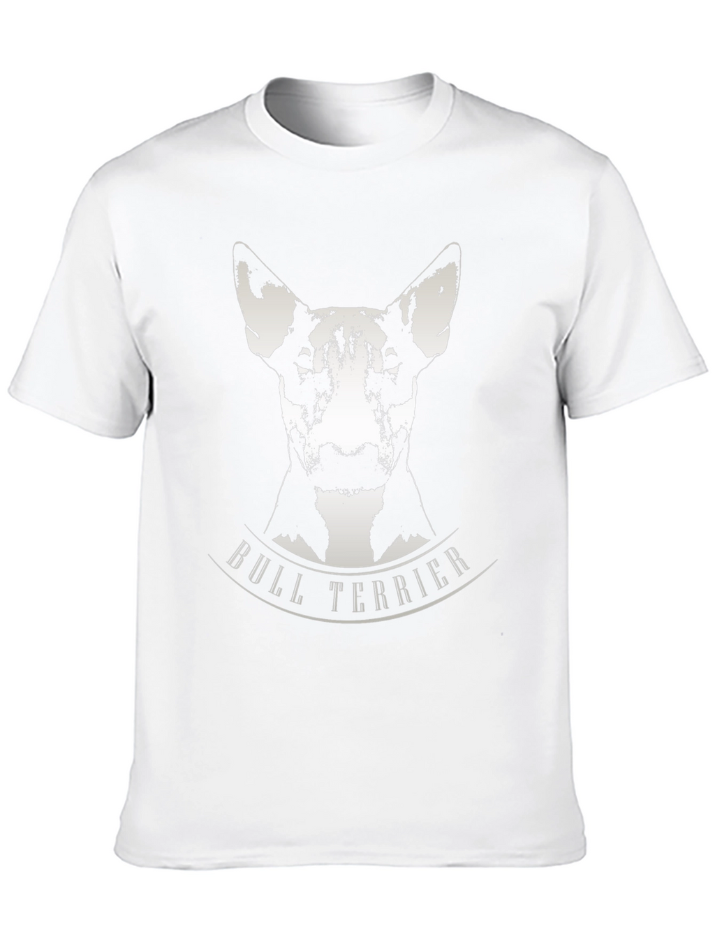 Bull Terrier Graphic Tee - Black Cotton T-Shirt