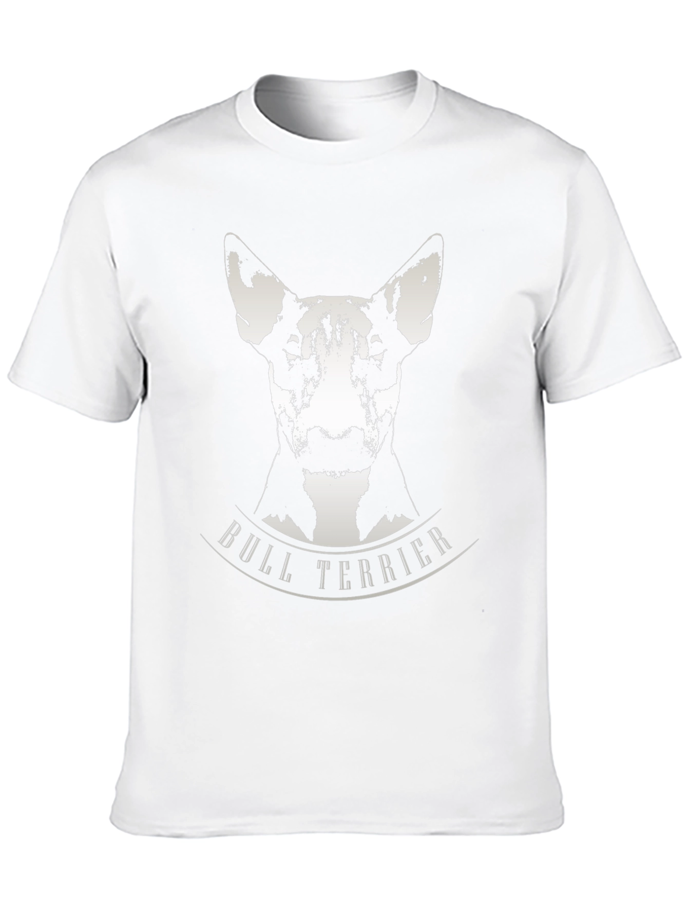 Bull Terrier Graphic Tee - Black Cotton T-Shirt