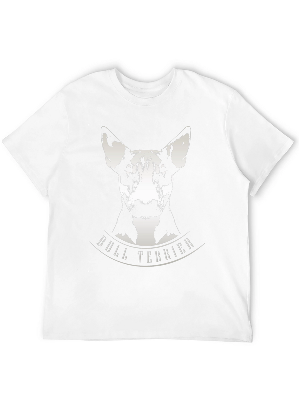 Bull Terrier Graphic Tee - Black Cotton T-Shirt
