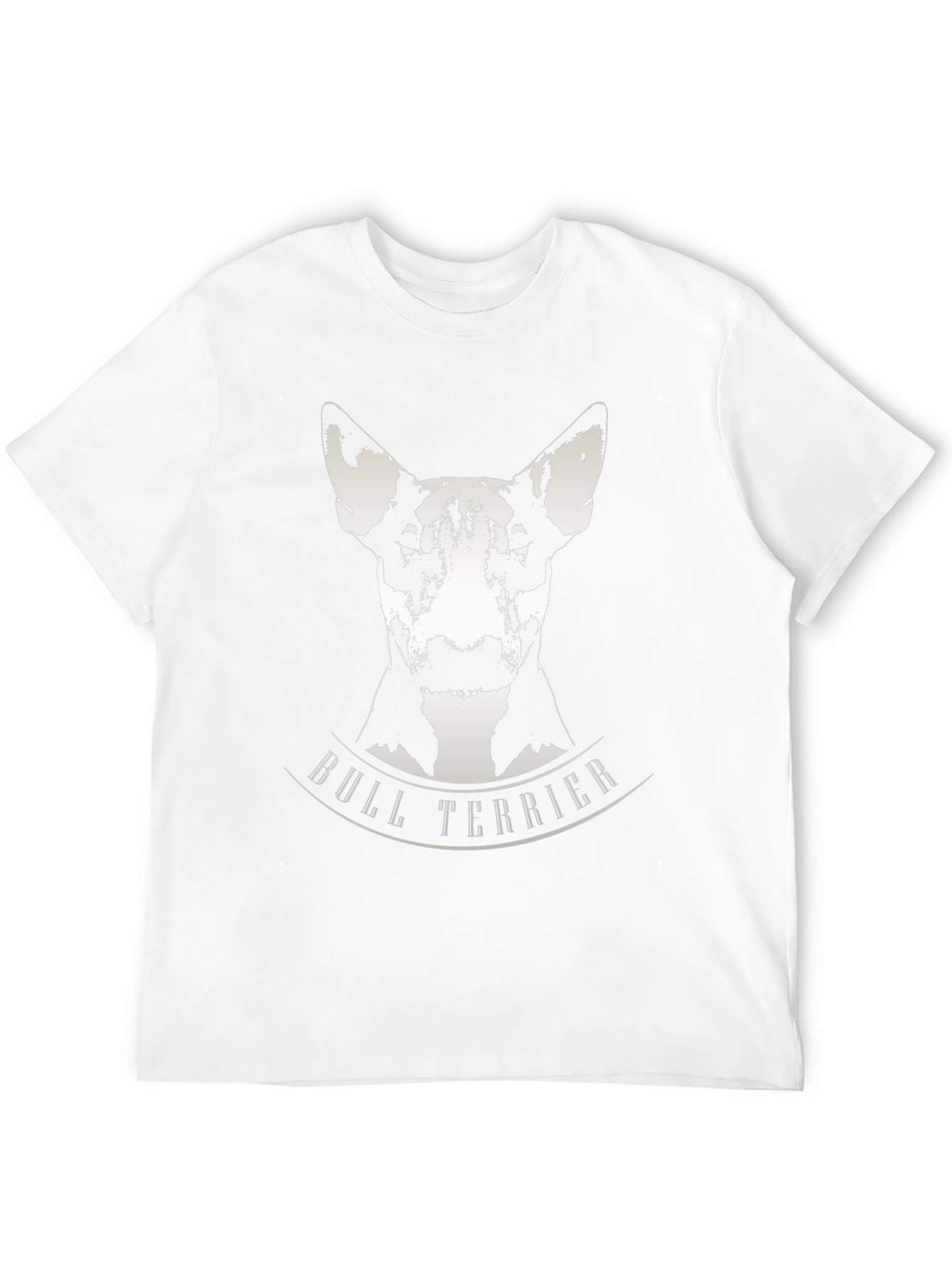 Bull Terrier Graphic Tee - Black Cotton T-Shirt