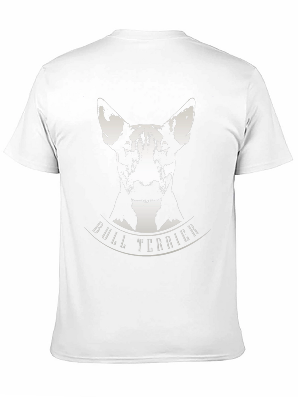 Bull Terrier Graphic Tee - Black Cotton T-Shirt