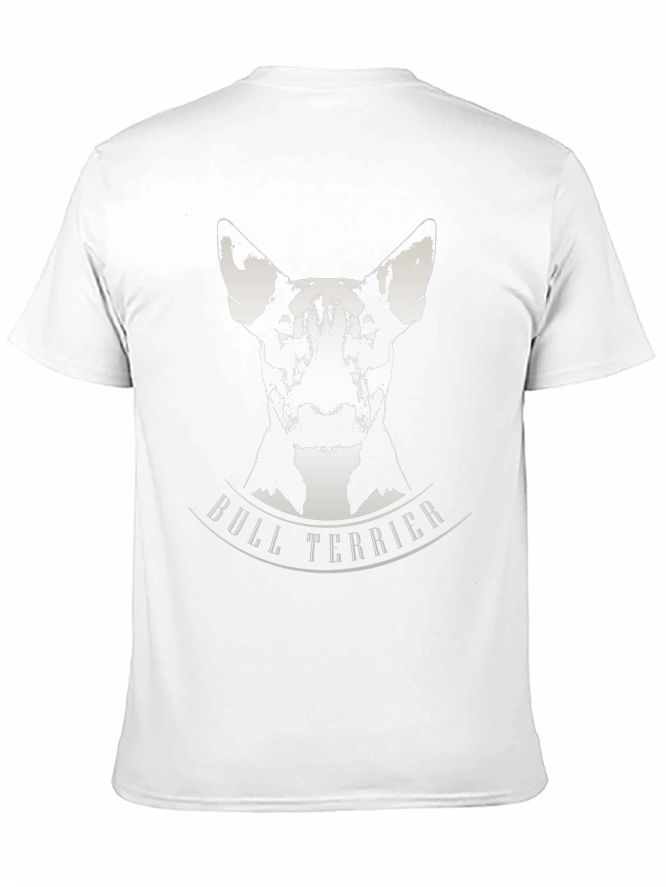 Bull Terrier Graphic Tee - Black Cotton T-Shirt