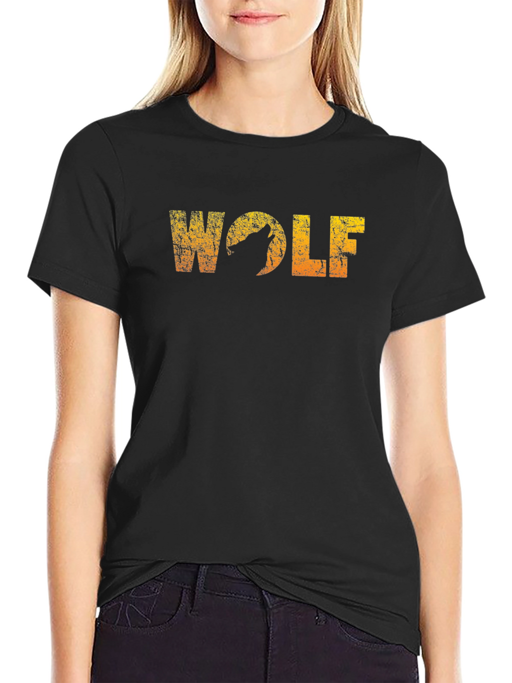 Wolf Graphic Black T-Shirt